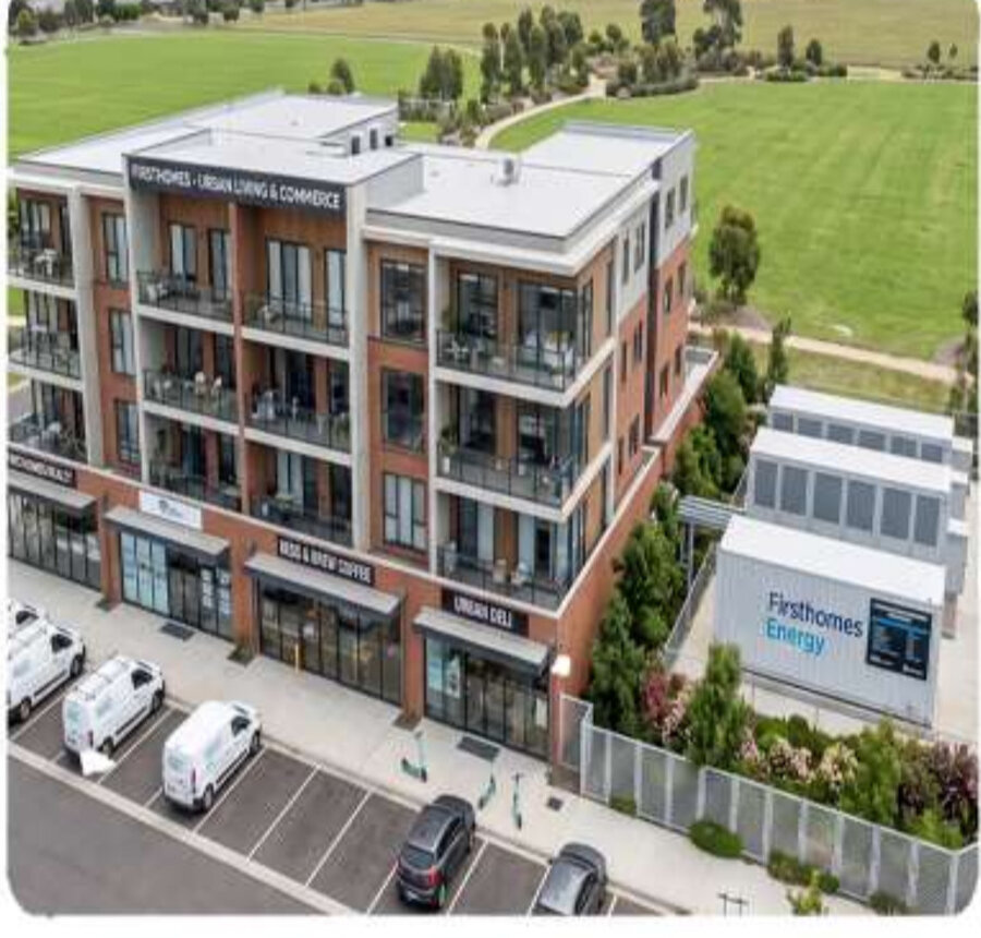 BESS installation at a mixed-use residential and commercial complex
